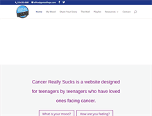 Tablet Screenshot of cancerreallysucks.org